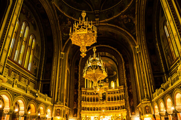 Fototapeta premium Interior of the Metropolitan Cathedral of Banat. Timisoara, Romania.