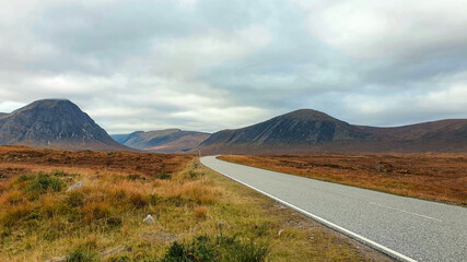 Empty road in the mountains