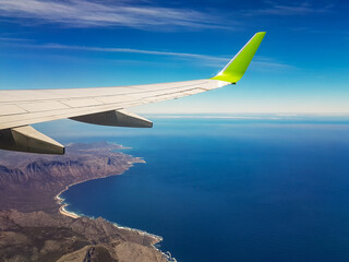 Fototapeta na wymiar Coastline from a plane