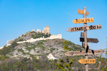 Staatz ruins in Weinviertel, Austria