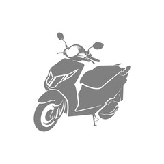 Motorcycle logo design template, scooter matic icon vector design - vehicle icons © shuttersport