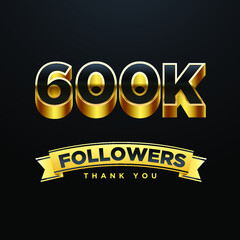 THANKS FOLLOWERS POSTER  SIGN MODERN