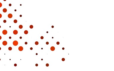 Light Orange vector backdrop with dots.