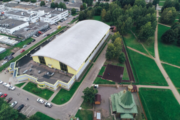 Aerial Townscape of Saint Petersburg City. Kalininsky District