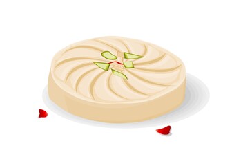 Sandesh Indian Sweets or Mithai Food Vector