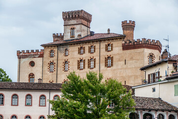 The center of Barolo with historical buildings