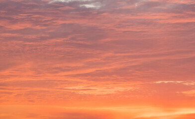 Naklejka na ściany i meble Colors of the beautiful sunset (sky background)