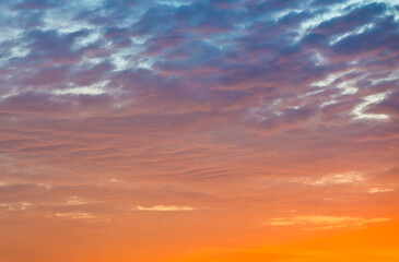 Colors of the beautiful sunset (sky background)