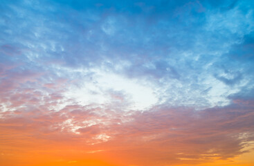 Fototapeta na wymiar Colors of the beautiful sunset