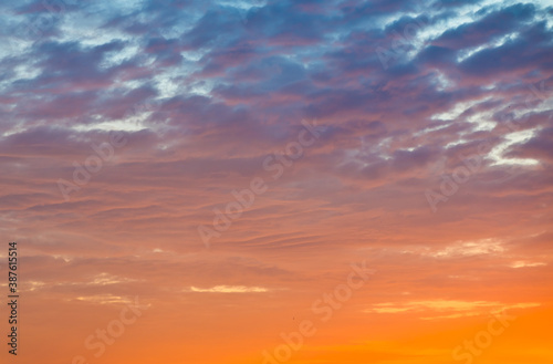 Colors Of The Beautiful Sunset Sky Background Wall Mural Wallpaper Murals E O