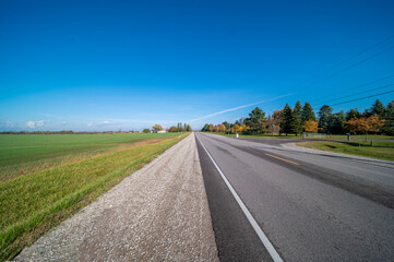 farmland blue sky and green grass nature fall 