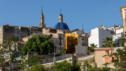 Fototapeta na wymiar Views of the rear of the Church of Santa María in Alcoi.