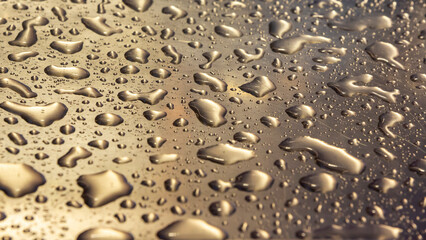 close up rain drops texture background