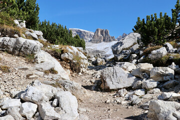 Naturpark 3 Zinnen, Rundwanderweg, Bergpanorama Dolomiten