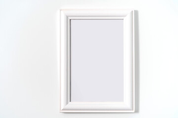 Photo frame portrait in white background