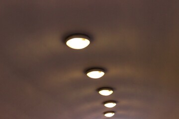 lamps on the ceiling