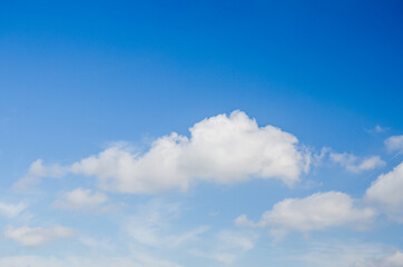 Blue sky with cloud. Background.