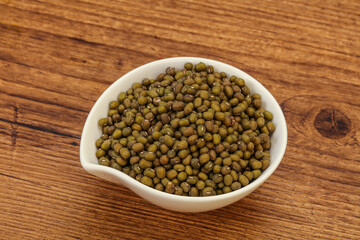 Vegetarian cuisine - dry green lentil