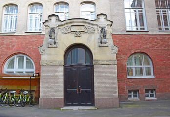 School at the Lutheran Church of St. Anna was built in 1868. Architect Alexey Dyutak. Currently, the school Is a Physics and mathematics Lyceum No. 239. Russia, Saint Petersburg, September 2020