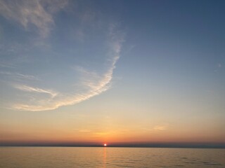 Fototapeta premium sunset over the sea