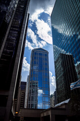 Summer cityscape in downtown Chicago