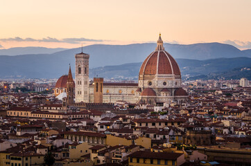 Fototapeta na wymiar Florence Duomo. Basilica di Santa Maria del Fiore (Basilica of S