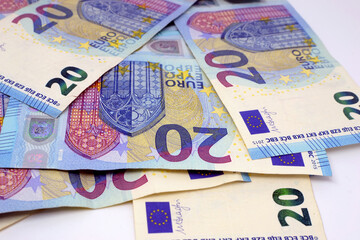 cash, 20 euro bills.
20 euro banknotes money euro banknotes