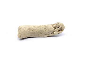 bone artifact isolated on white background 