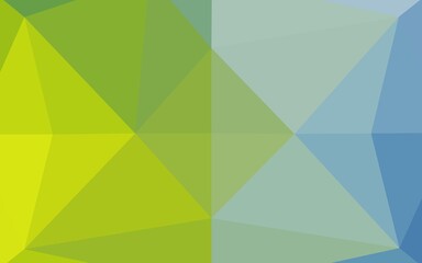 Light Blue, Green vector abstract polygonal layout.