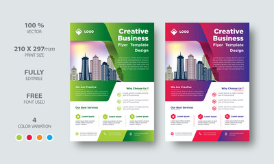 Corporate Business Flyer Template layout