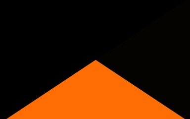 Light Orange vector abstract polygonal cover.
