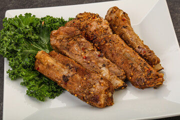 Stewed pork ribs with spices