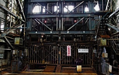 炭鉱施設　第1立坑櫓