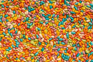 Multi-colored candy. Texture. Sweet tooth concept