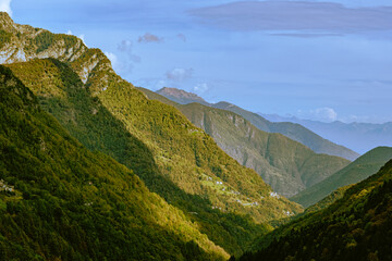 Obraz premium Autumn Landscape, Region Lago Maggiore, Ascona, Ticino, Switzerland