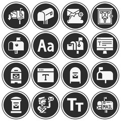 16 pack of inhabitants  filled web icons set