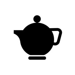 The teapot icon. Vector