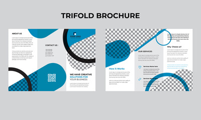 Brochure design, brochure template, creative tri-fold, trend brochure