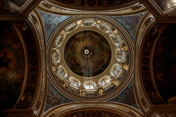 interior of church isaac cathedral st petersburg