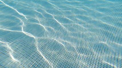 Underwater Aegean sea paradise beach with emerald - turquoise sea, Greece