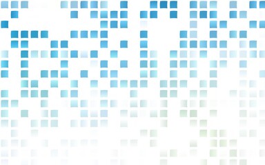 Light BLUE vector backdrop with rectangles, squares.