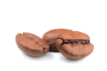 coffee beans on a white background