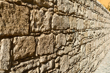 Natural stone wall background 