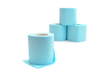 roll of toilet paper on a white background