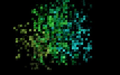 Dark Multicolor, Rainbow vector cover in polygonal style.