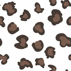 Animal print vector seamless pattern. Hand drawn exotic nature texture background.