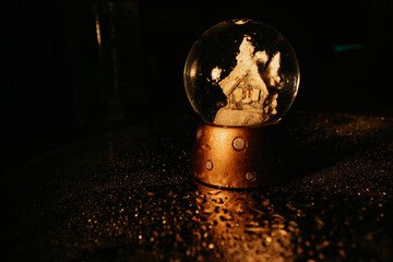 Christmas Snow Globe with drops.