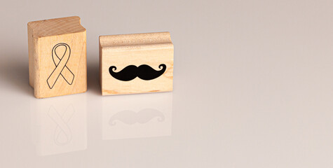 prostate cancer men awareness pieces of wood