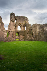Fototapeta na wymiar Abergavenny Castle, Wales, UK