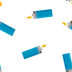 Lighter vector icon seamless pattern on a white background.